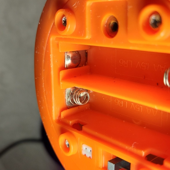 DISNEY VINTAGE, HALLOWEEN MELTED  POPCORN, LIGHTUP MICKEY PUMPKIN HEAD - Picture 5 of 8